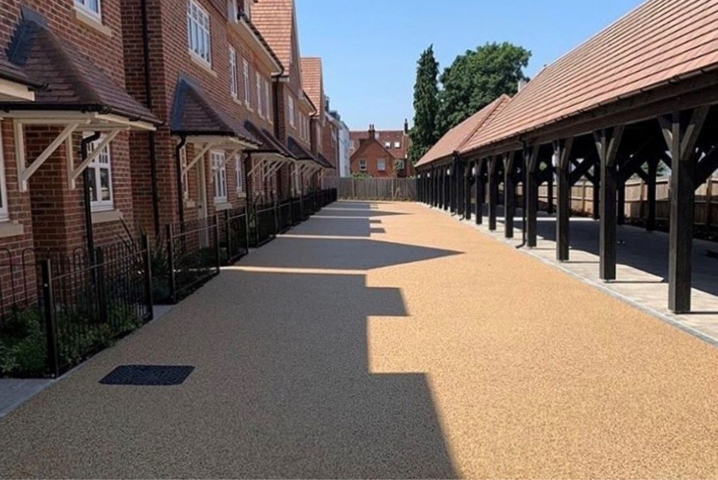 Finished Resin Bound Parking Area